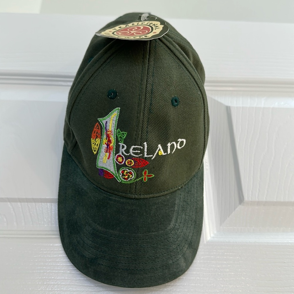Ireland Green Baseball Embroided Cap Irish Made 100% Cotton 59cm